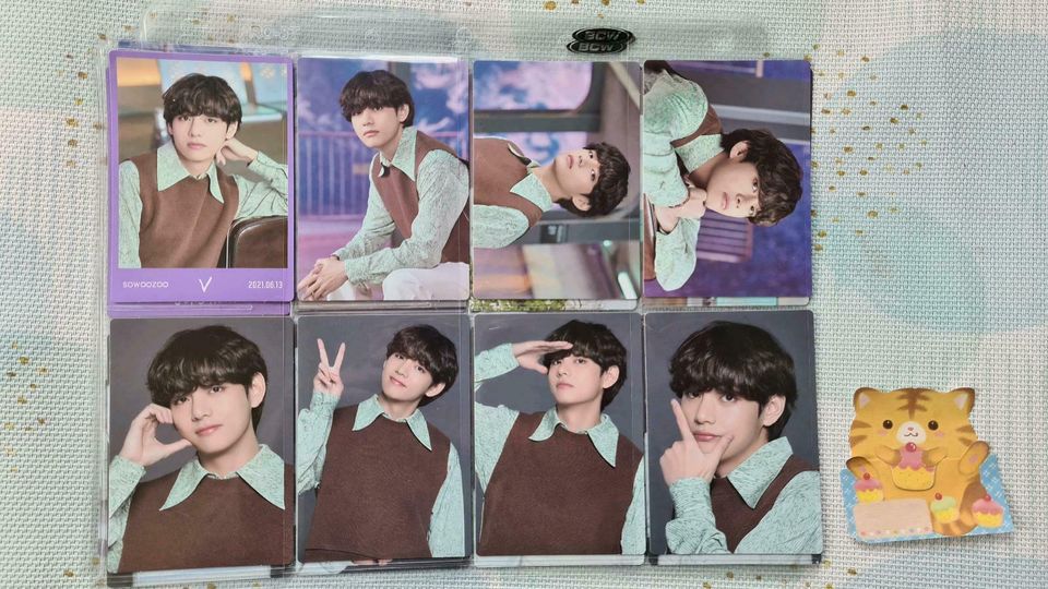 BTS Sowoozoo Member photocards - Set in Stuttgart