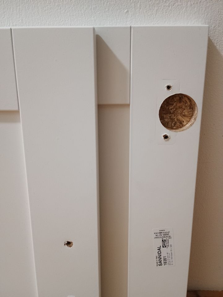 IKEA SANNIDAL Tür mit Scharnier, weiß,  40x40 cm, 2 Stück in Neuruppin