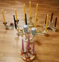 7 alte Kerzenständer mit Kerzen Berlin - Treptow Vorschau