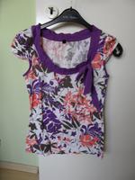 Shirt , Vero Moda , T-Shirt , lila weiß , Gr. M , super TOLL Niedersachsen - Aurich Vorschau