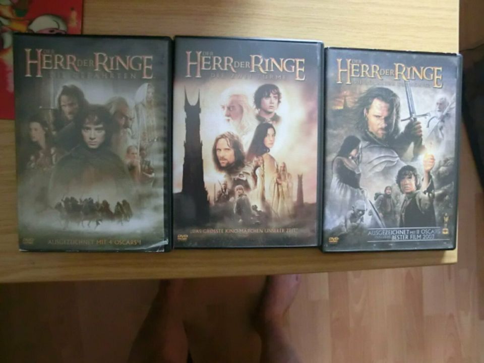 Herr der Ringe, Triologie, DVDs in Stockheim