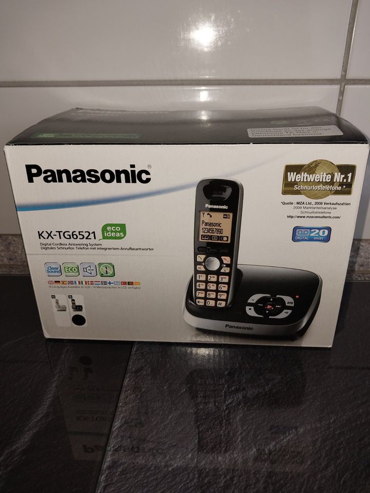 Gebrauchtes Panasonic KX-TG 6521 schnurlos Telefon mit AB in Mülheim (Ruhr)