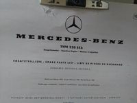 *NEU* Mercedes W111, 220 SEB/C, Ersatzteilliste Nordrhein-Westfalen - Schermbeck Vorschau