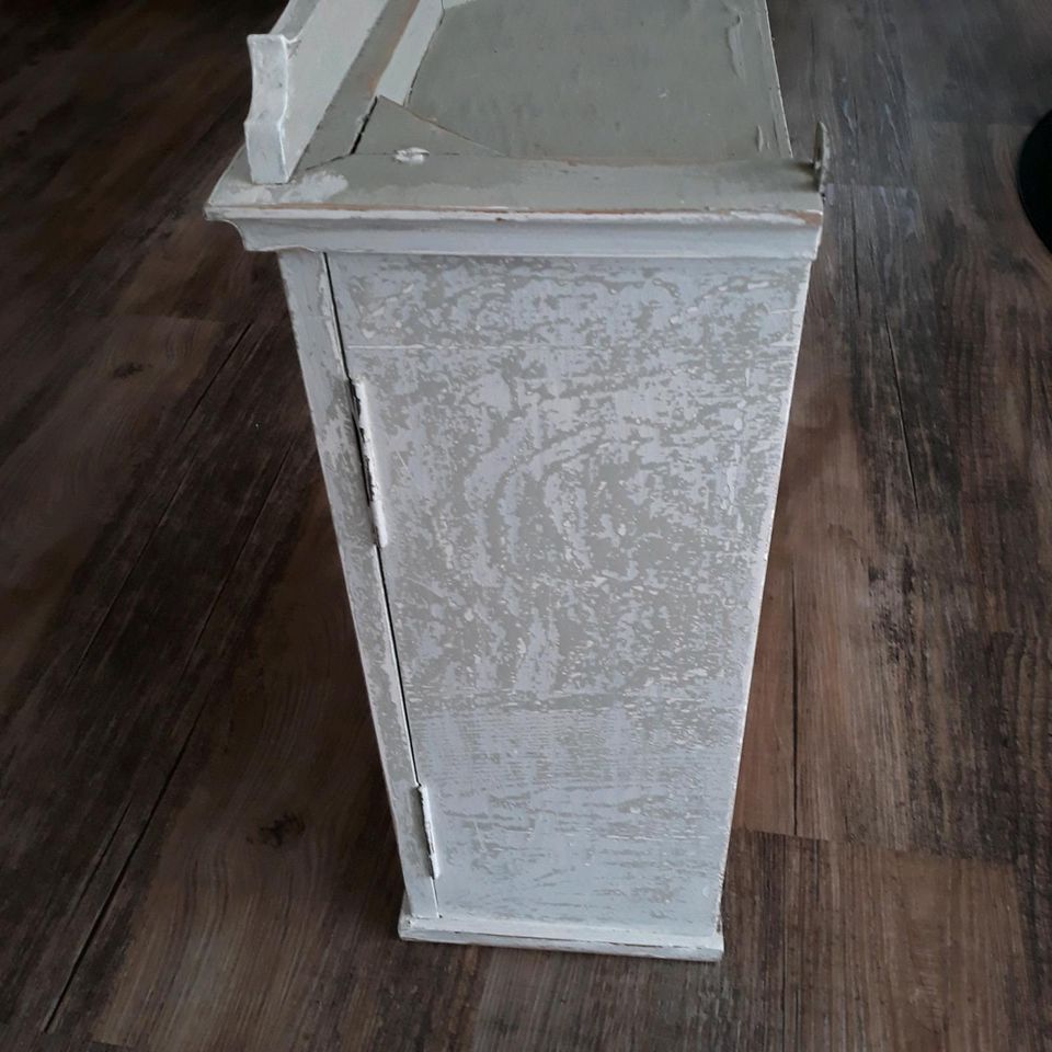 Holzschränckchen, Shabby chic, Vintage weiss/grau in Friesenheim