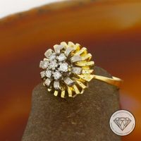 M 184165 Wert 2.400,- Vintage Brillant Ring 585 / 14 KT Gold XXYY Duisburg - Hamborn Vorschau