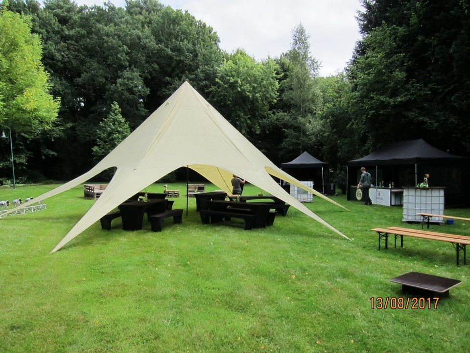 ★ Pavillon Sternzelt Startent Sonnensegel wasserdicht MIETEN ★ in Uplengen