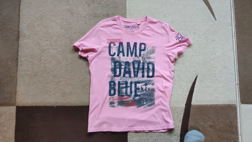 Tshirt Camp David rosa Grösse M in Heppenheim (Bergstraße)