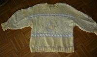 Handarbeit unikat Pullover Strick gelb,beige od blau Gr 38-40-42 Bayern - Lohr (Main) Vorschau