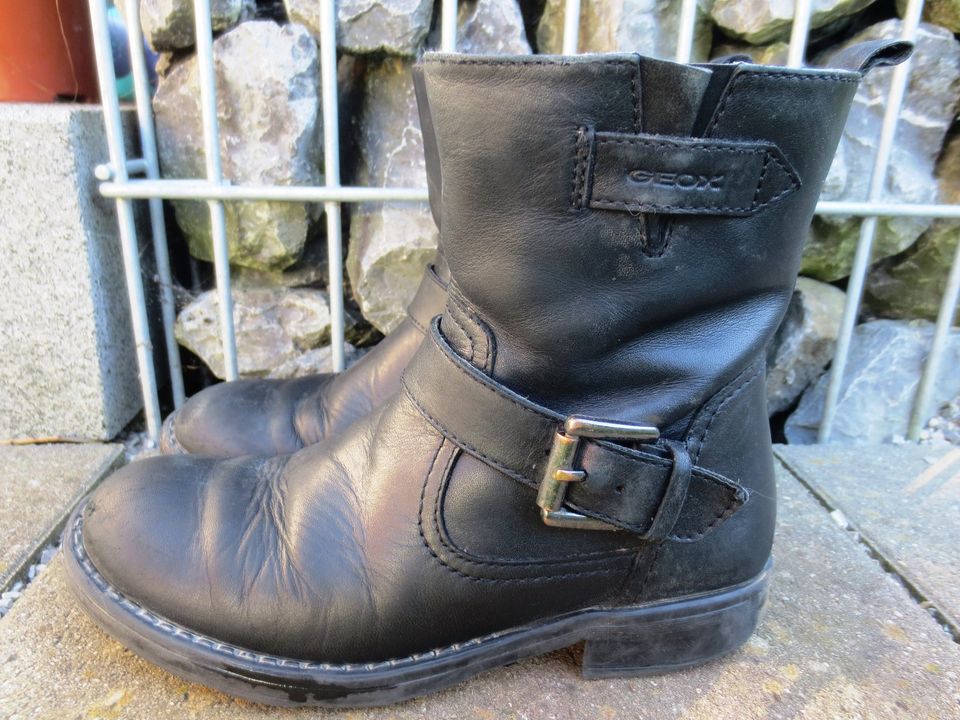 ♥ geox ♥ Sofia Boots Stiefel Stiefeletten schwarz Gr 31 wie 30 in Hurlach