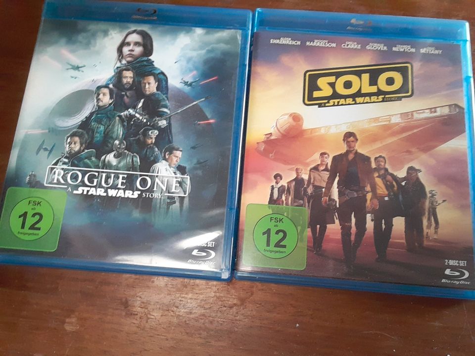 Blu Ray Star Wars Sammlung Rouge One + Solo a Star Wars Story in Berlin