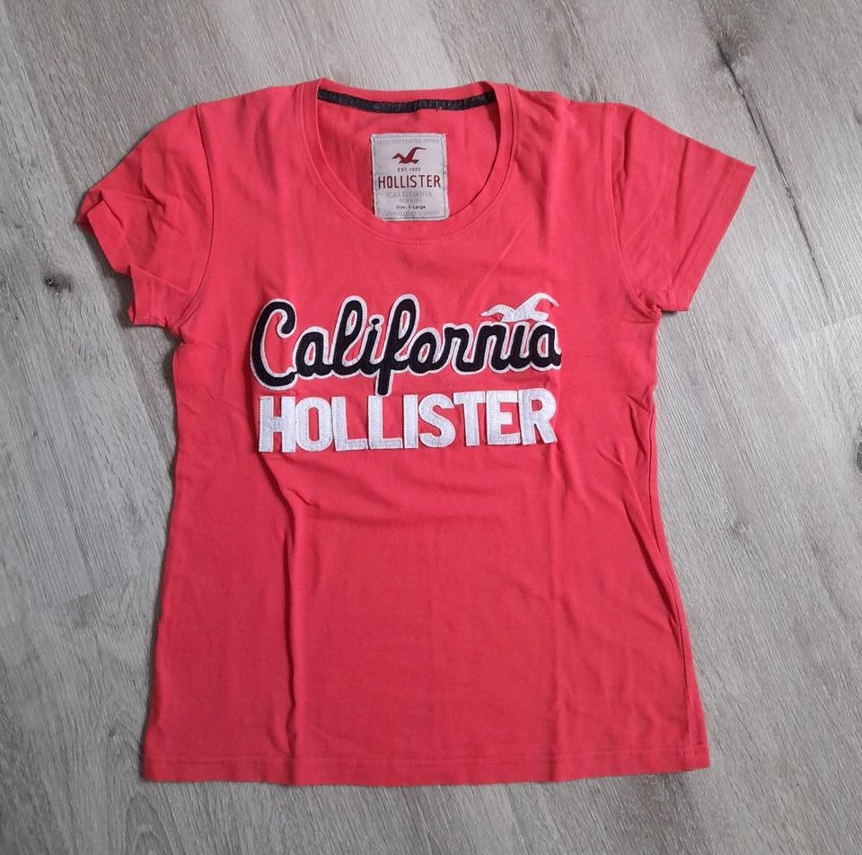 Tshirt von Hollister Gr. L stretch lachsfarben in Hanau