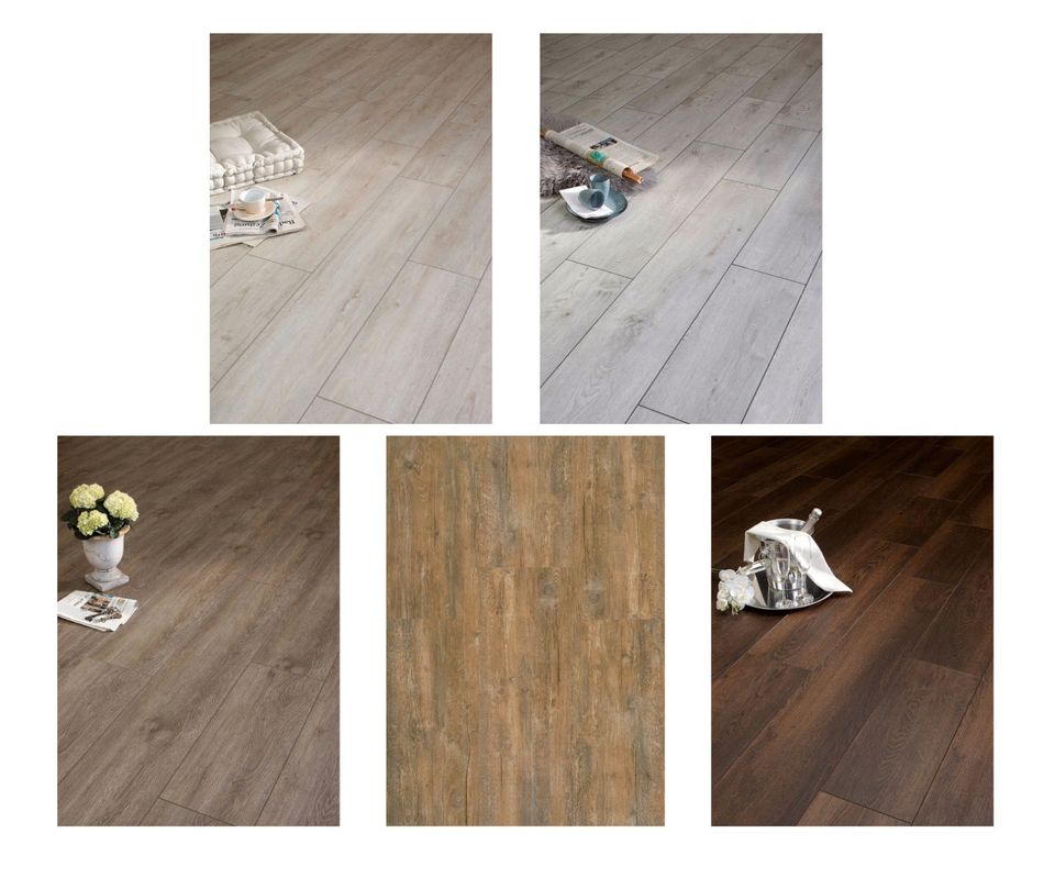 10 € / m² Vinylboden Kleben versch. DEKORE Klebe Vinyl Holzboden Parkett  PVC Laminat Holz Boden Bad