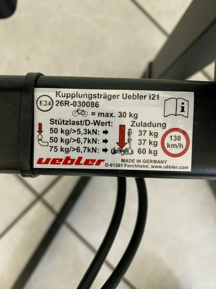 Fahrradträger / Kupplungsträger Uebler i21 *wenige verfügbar* in Billerbeck