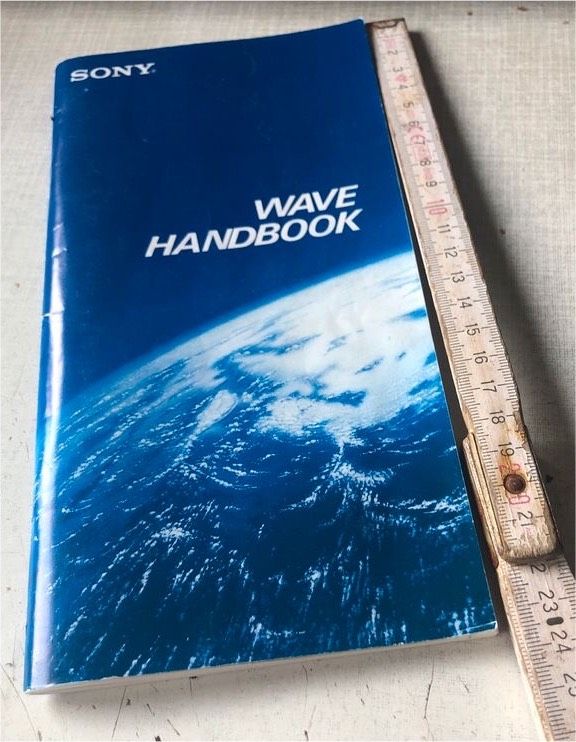 Wave Handbook Sony Aug 1989-/incl.  Versand in DE. in Bonn