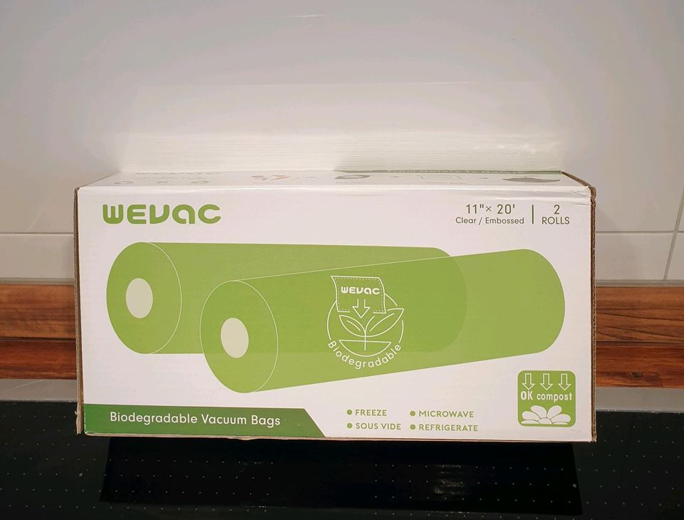 Wevac Vakuumbeutel biologisch abbaubar 28 cm × 600 m NEU + OVP in Frankfurt am Main