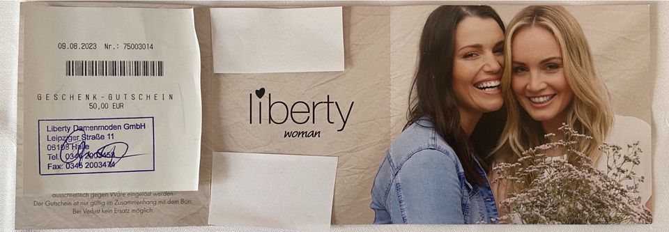 Liberty Damenmoden Gutschein 50€ in Halle