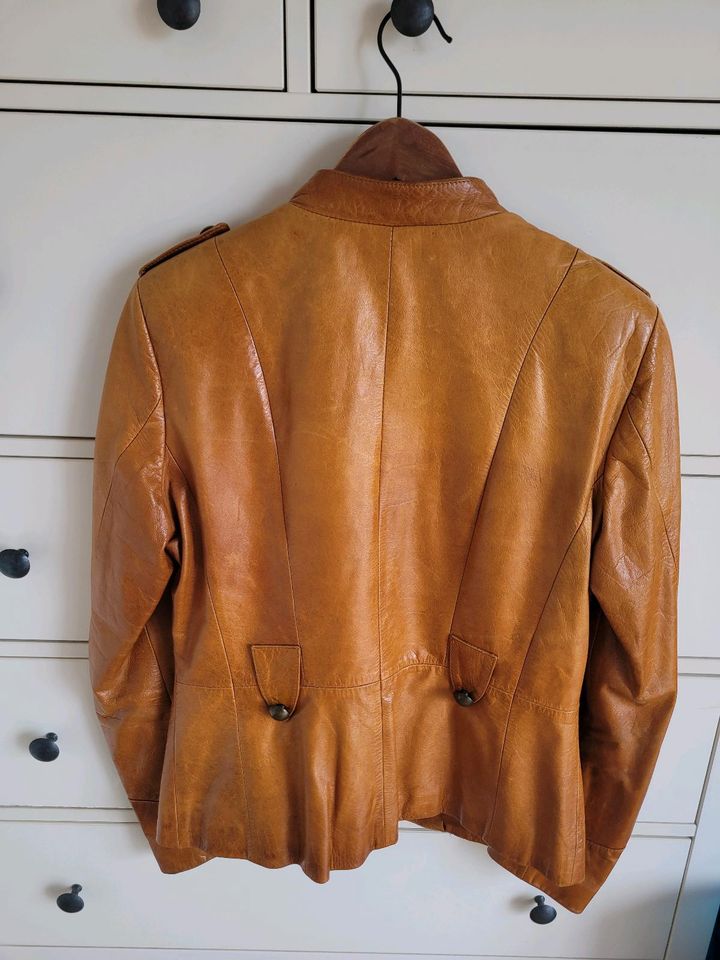 Lederjacke, cognac, Gr. 40 in Rostock