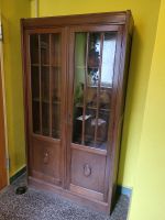 #A Soennecken Bücherschrank Vitrine Glas Antik Holz dunkel Sachsen - Burgstädt Vorschau