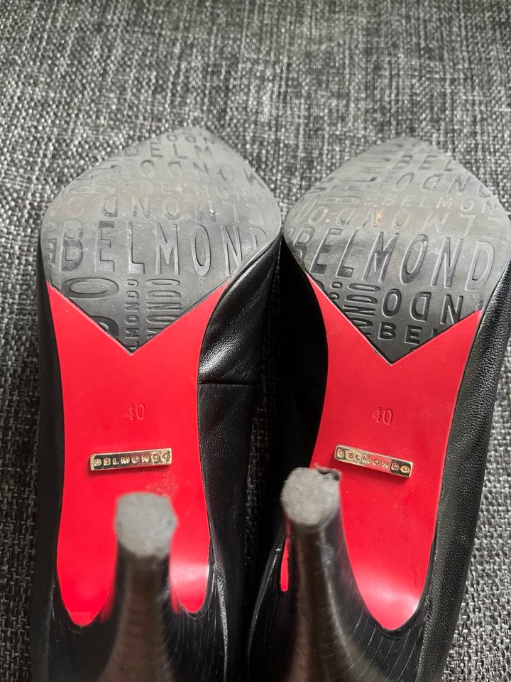 Schwarze Leder Pumps von Belmondo in Chemnitz