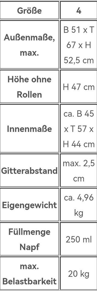 Anione Gr 4 Hundebox Transport box in Braunsbach