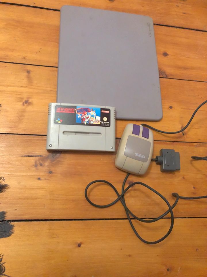 Super Nintendo SNES Mario Paint + Maus + Pad in Bedburg