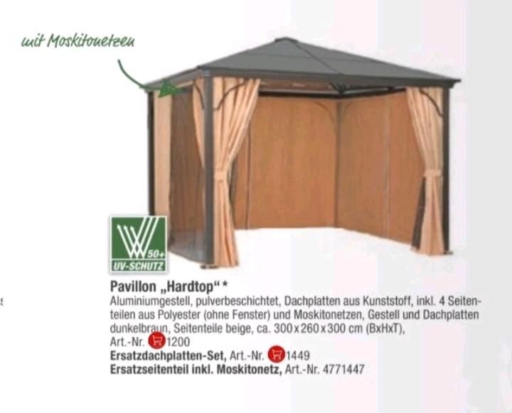 Pavillon mit Hardtop und Moskitonetz *NEU* in Schwülper