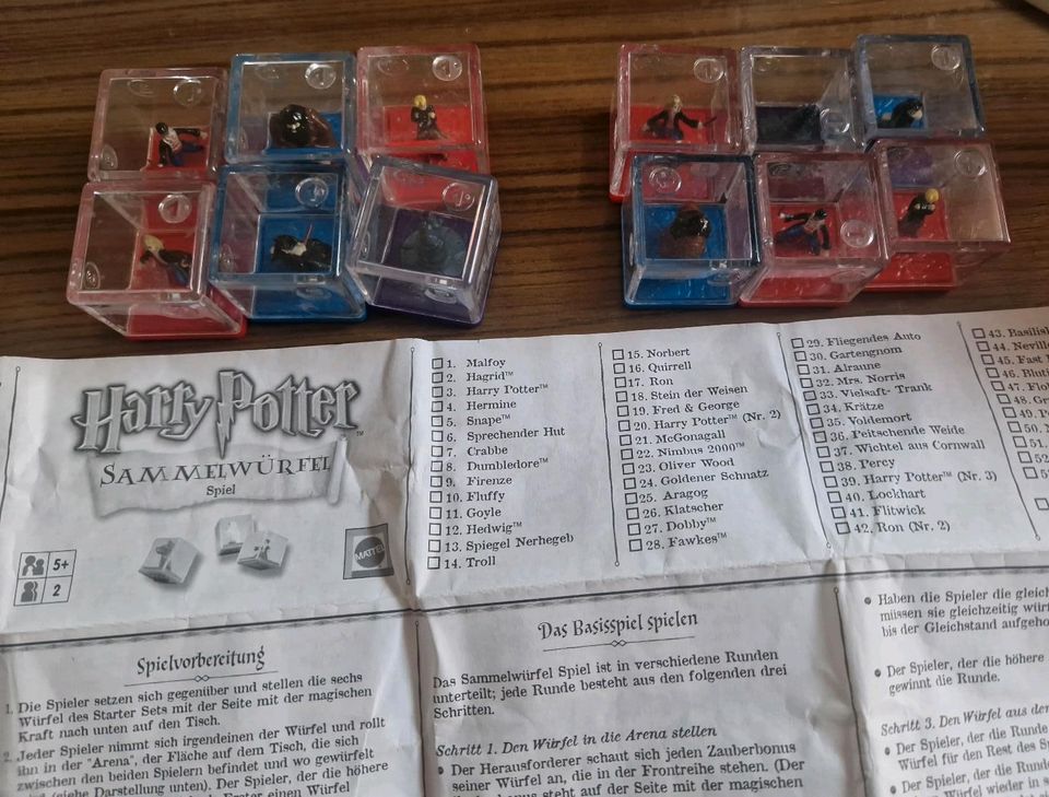 Harry Potter Sammelwürfel Spiel mit Anleitung in Stockheim Oberfr