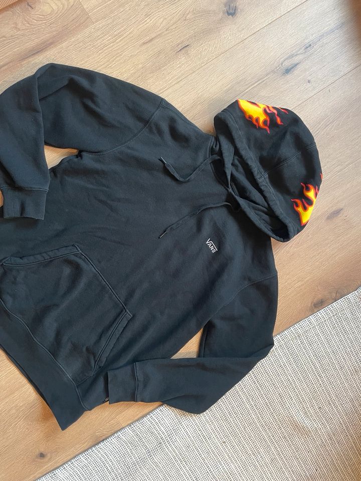 Vans X Trasher Hoodie Pullover S schwarz Flammen flames in Braunschweig