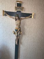 Kruzifix Kreuz Jesus Christus Ostern geschnitzt Holz alt Heiliger Bayern - Kaufering Vorschau