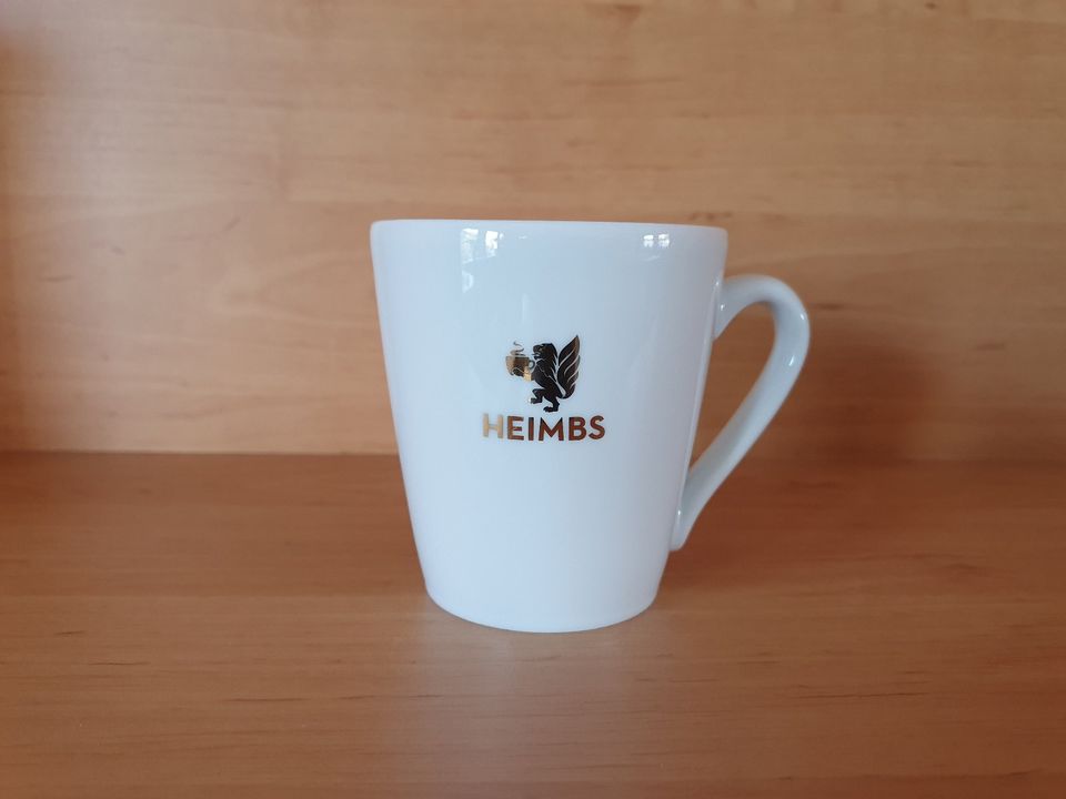 Tasse mit Aufdruck "Heimbs" in Jerxheim