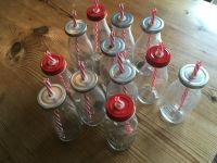 12 Trinkflasche Saftflasche aus mit Deckel und Strohhalm Pankow - Weissensee Vorschau