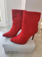 Rote Stiefeletten High Heels mit Glitzer Gr. 36, Damen Schuh Rheinland-Pfalz - Ludwigshafen Vorschau