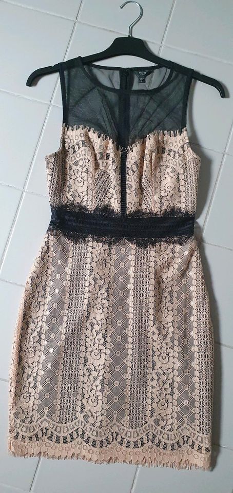 NEU Guess Kleid XS 34 Stretch Sexy Beige kleine Schwarze Party in Kraichtal