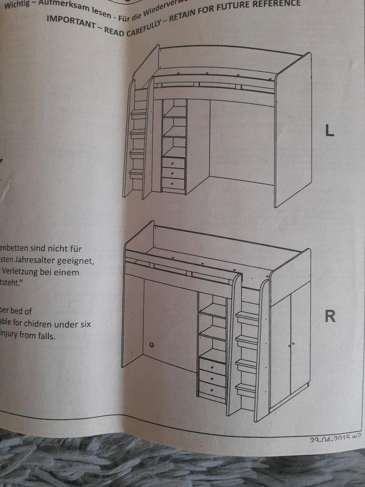 Hochbett ohne Schreibtisch 100€ in Weinböhla