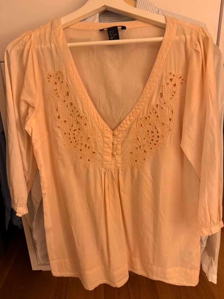 Rose oversize Bluse 3/4 armbroderie anglaise H&M in Saarbrücken