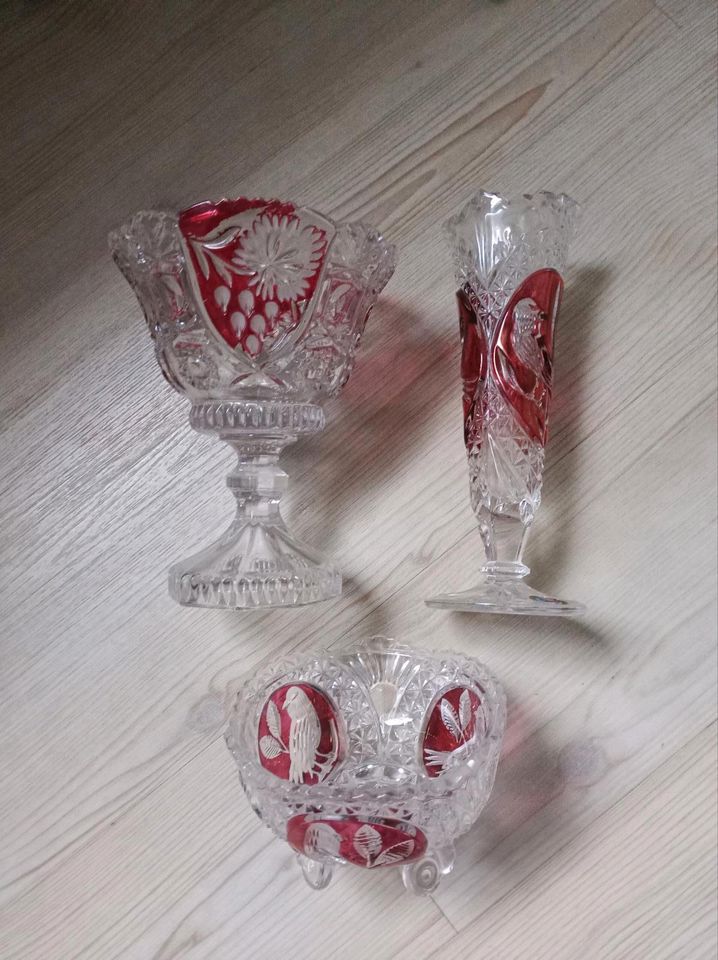 Kristall Vase Kelch Schale in Bestwig