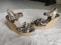 Zara 37 Wedges Pumps Keilabsatz Plateau Sandaletten python Bayern - Rednitzhembach Vorschau