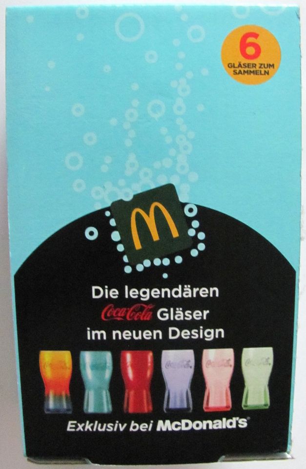 Coca Cola & Mc Donalds - Edition 2020 - Glas 0,3 l. - Türkis in Eilenburg