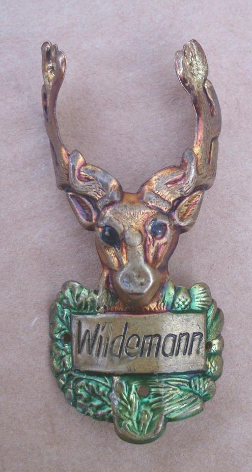 Sehr altes Wanderstock /Spazierstock Nadelabzeichen – Wildemann in Lemgo