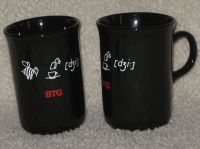 2 Kaffeebecher Kaffeetasse schwarz mit Motiv unbenutzt Rheinland-Pfalz - Beindersheim Vorschau