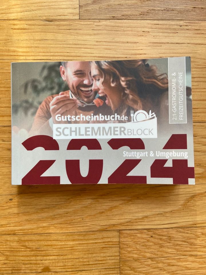 Gutscheinbuch Schlemmerblock Stuttgart 2024 in Stuttgart