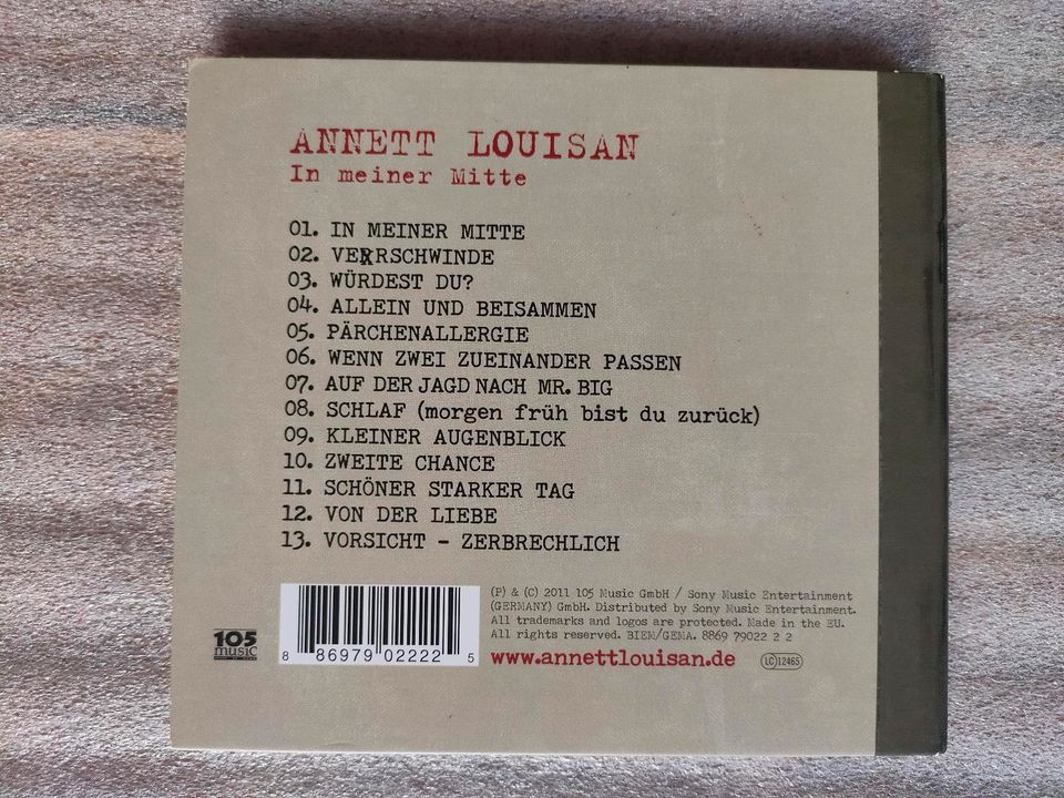 CD - Annett Louisan - In meiner Mitte (Digipak) in Weida