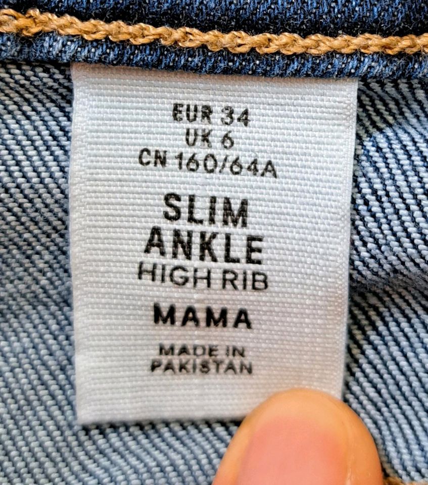 Umstandshose Schwangerschafts Jeans H&M 34 XS blau in Leutkirch im Allgäu