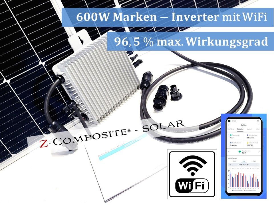 820W Balkonkraftwerk mit 600W Deye, JASolar, WiFi, APP, 800W in Hannover