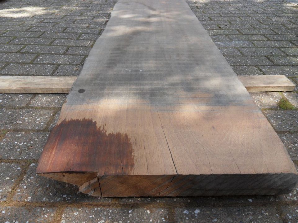 Meranti Bohle 5.450 x 350 x 63 mm., sägerauh, 1-seitig besäumt in Bochum