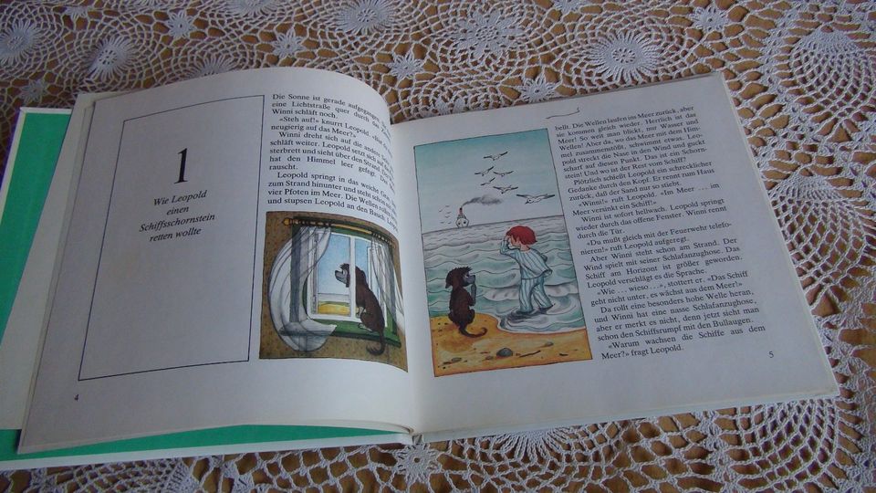 Leopold und Winni am Meer Kinderbuch 10 Geschichten Inge Feustel in Steina