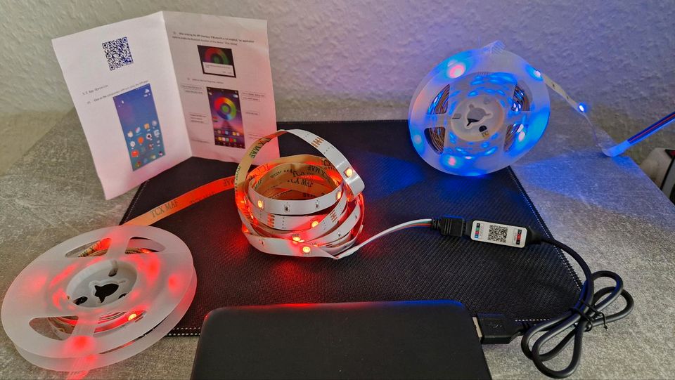 Smart Bluetooth Licht Strip 4 Meter USB RGB Beleuchtung Neu in Dresden