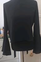 Zara Dunkelblaue Bluse mit Rückenausschnitt Glockenärmeln Düsseldorf - Stadtmitte Vorschau