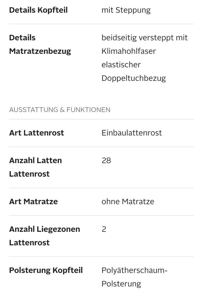 Polsterbett 200x200 cm in Westoverledingen