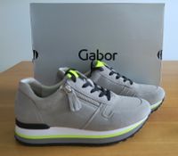 GABOR Sneaker grau neon gelb Samtchevreau Gr. 36 - 3 1/2 Hessen - Wetzlar Vorschau